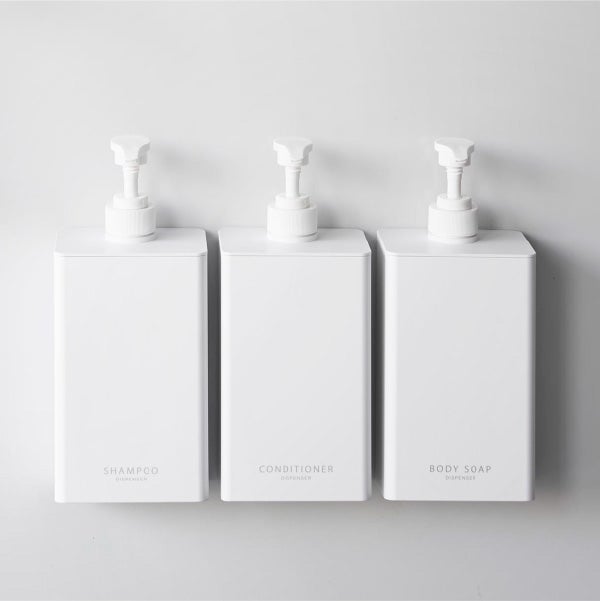 山崎実業 マグネットディスペンサー タワー 850mL 3点セット tower | バスグッズ・タワーシリーズ