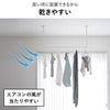 山崎実業 室内物干しハンガーバー タワー W90 ダクトレール用 tower | 室内物干し・タワーシリーズ