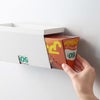 山崎実業 マグネットプラスチックバッグケース タワー トレー付き tower | キッチン雑貨・タワーシリーズ