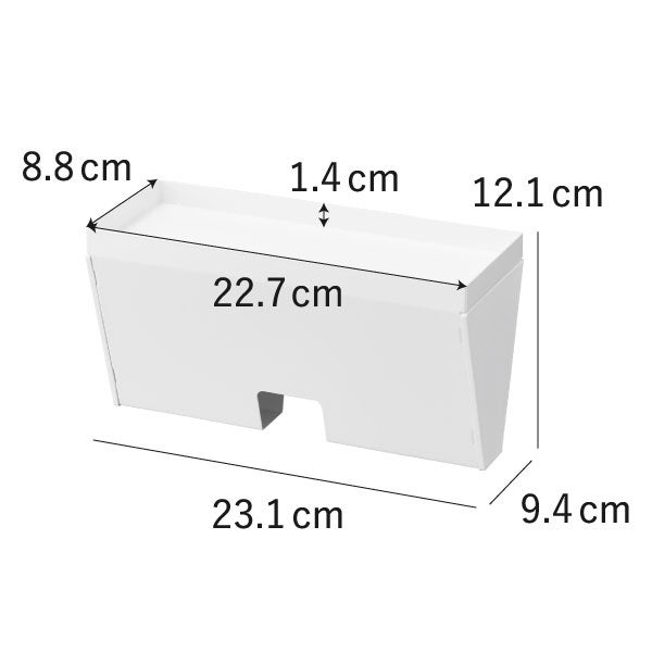 山崎実業 マグネットプラスチックバッグケース タワー トレー付き tower | キッチン雑貨・タワーシリーズ