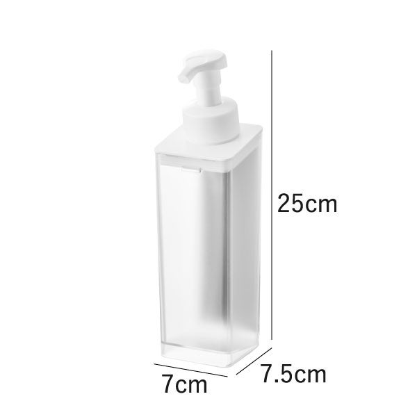 山崎実業 たっぷり洗剤が出るマグネットディスペンサー ミスト 泡タイプ MIST | バスグッズ・ディスペンサー