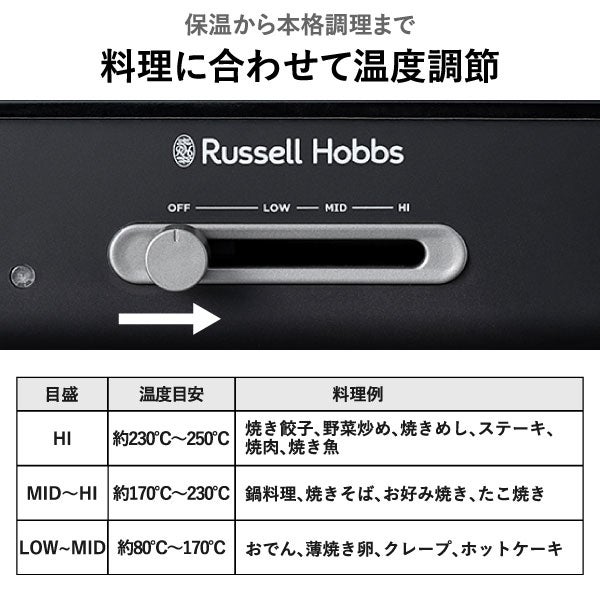 Russell Hobbs ラッセルホブス キュービックホットプレート 3200JP | キッチン家電・ホットプレート