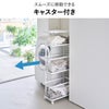 山崎実業 ランドリーワゴン＋バスケット タワー スリム 3段 tower | インテリア雑貨・タワーシリーズ
